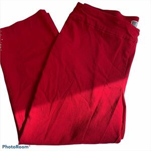 JM Collection Cherry Red Cropped Pant‎